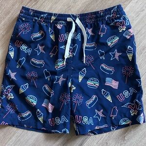 Chubbies Kids Patriotic Swim Trunks - Navy